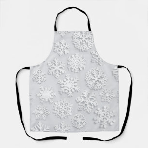 Snowflake pattern apron