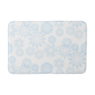 Snowflake pattern	 bath mat