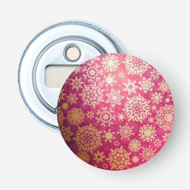 Snowflake pattern	 bottle opener (Front)