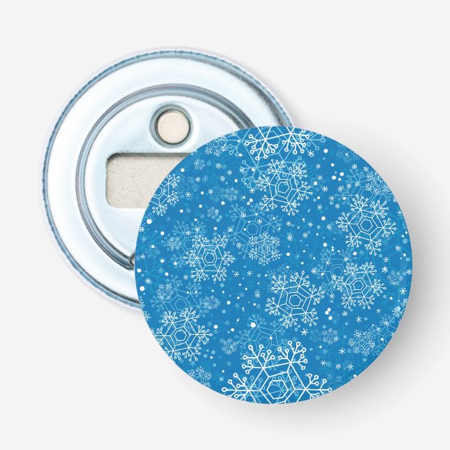 Snowflake pattern bottle opener (Front)