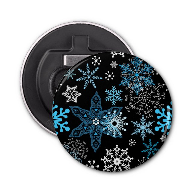 Snowflake pattern	 bottle opener (Front)