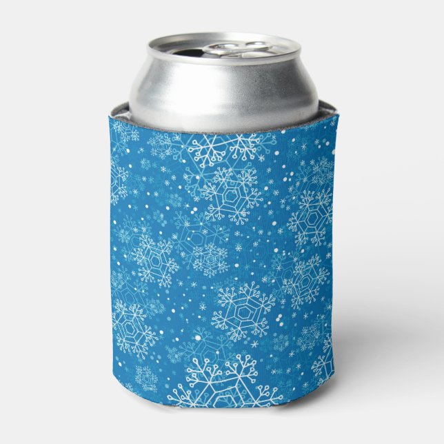 Snowflake pattern can cooler (Can Front)