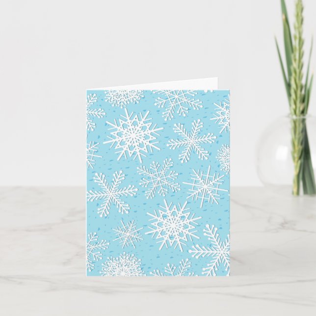 Snowflake pattern card (Front)