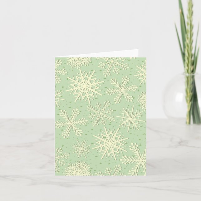 Snowflake pattern card (Front)
