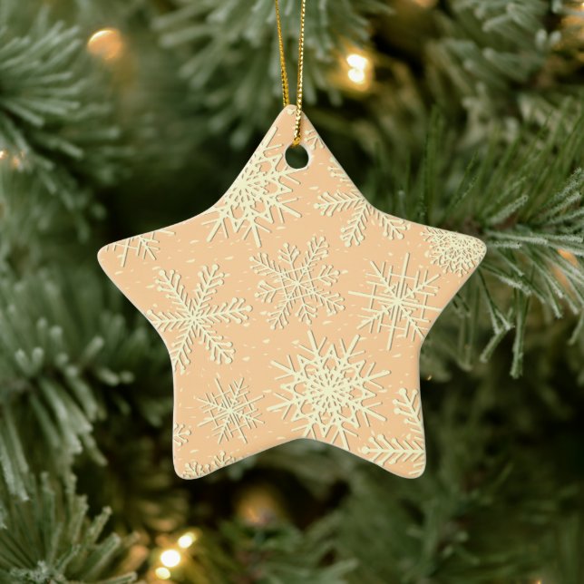 Snowflake pattern ceramic tree decoration (Tree)