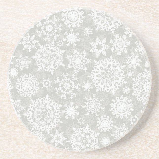 Snowflake pattern	 coaster (Front)