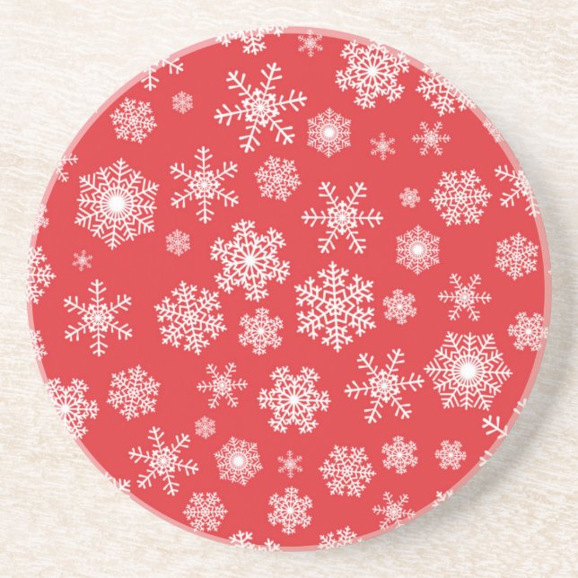Snowflake pattern	 coaster (Front)