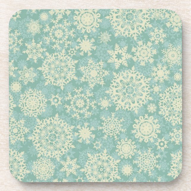 Snowflake pattern	 coaster (Front)