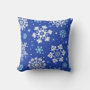 Snowflake pattern cushion