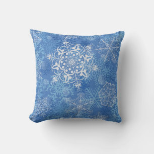 Snowflake pattern cushion