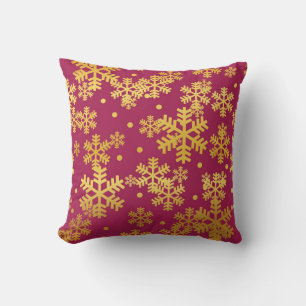 Snowflake pattern cushion