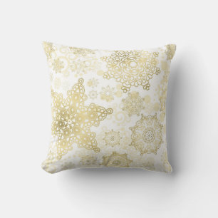 Snowflake pattern cushion