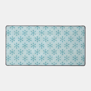 Snowflake pattern desk mat