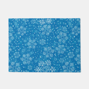 Snowflake pattern doormat