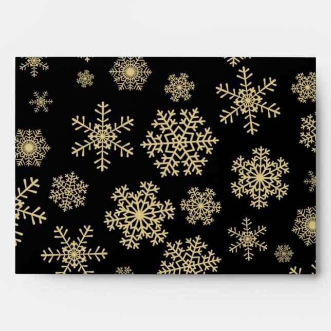 Snowflake pattern	 envelope (Front)