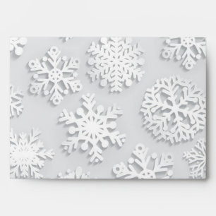 Snowflake pattern envelope