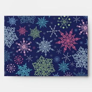 Snowflake pattern envelope