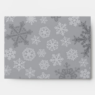 Snowflake pattern envelope