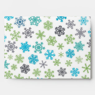 Snowflake pattern envelope