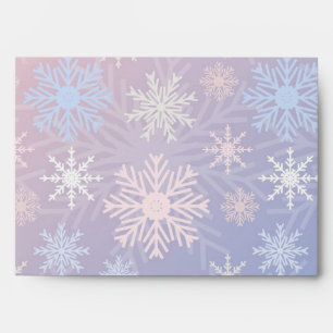 Snowflake pattern envelope