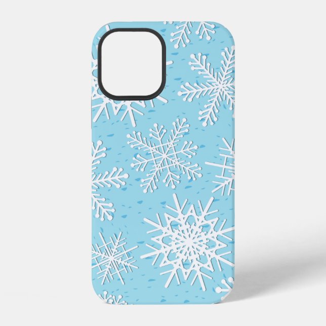 Snowflake pattern iPhone case (Back)