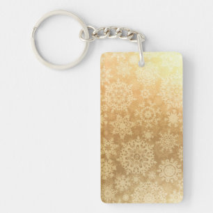 Snowflake pattern	 key ring