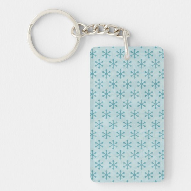Snowflake pattern	 key ring (Front)