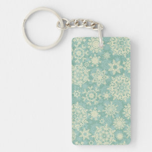 Snowflake pattern	 key ring