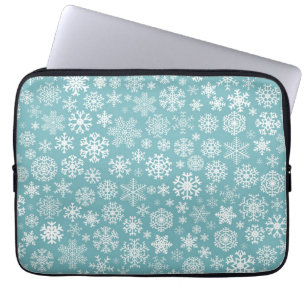Snowflake pattern laptop sleeve