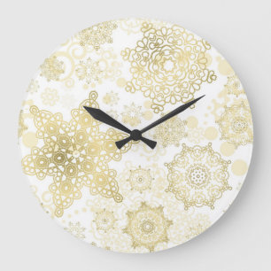 Snowflake pattern	 large clock