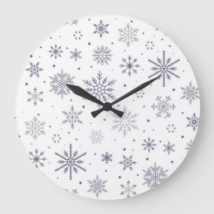 Snowflake pattern	 large clock