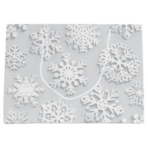 Snowflake pattern	 large gift bag