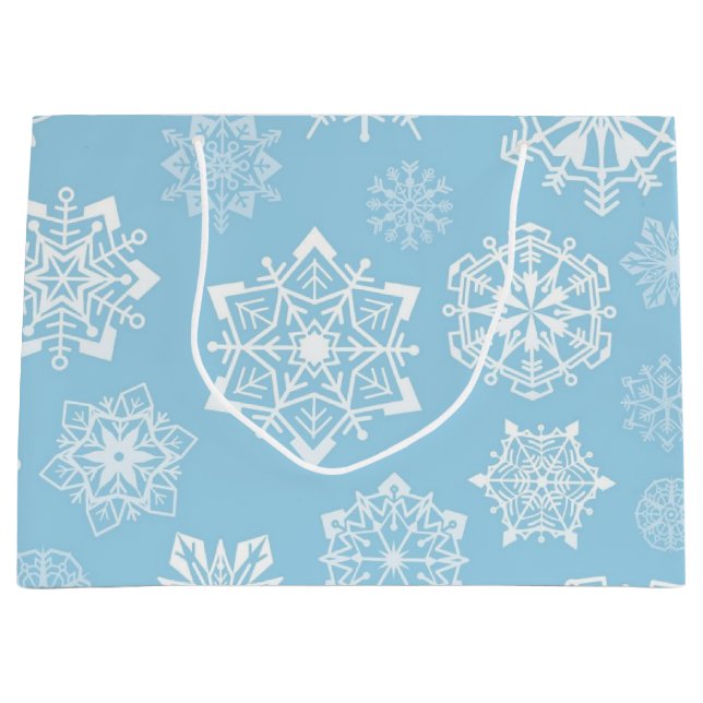 Snowflake pattern	 large gift bag (Front)