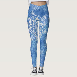 Snowflake pattern leggings