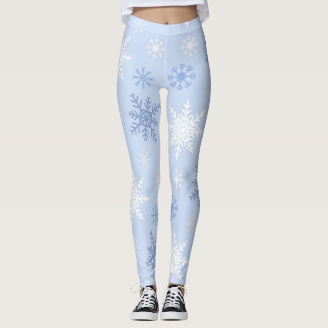 Snowflake pattern leggings (Front)