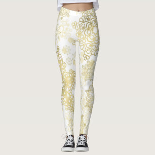 Snowflake pattern leggings