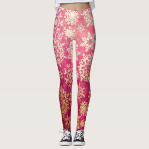 Snowflake pattern leggings