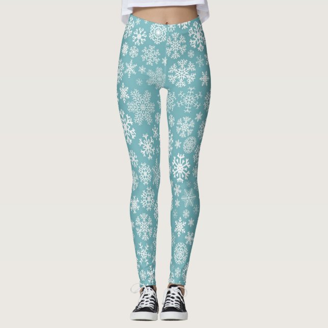 Snowflake pattern	 leggings (Front)