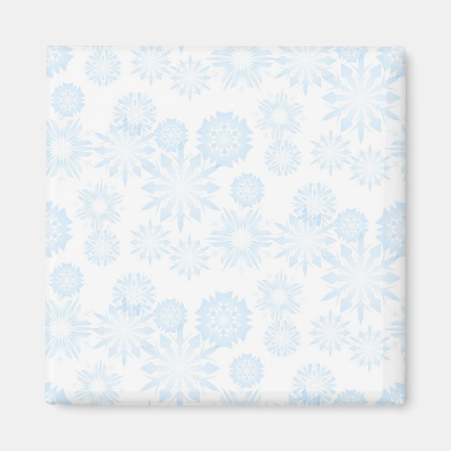 Snowflake pattern magnet (Front)