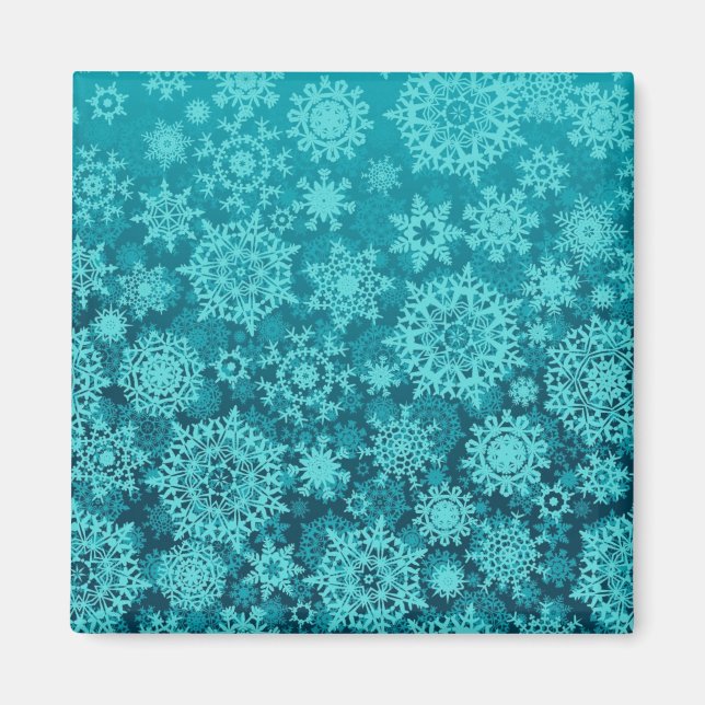 Snowflake pattern	 magnet (Front)