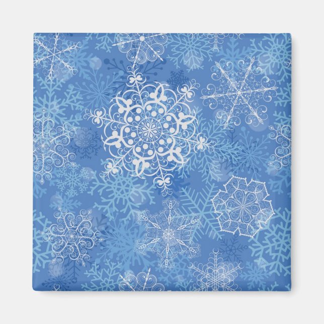 Snowflake pattern	 magnet (Front)