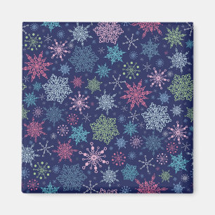 Snowflake pattern magnet