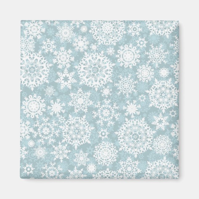 Snowflake pattern	 magnet (Front)