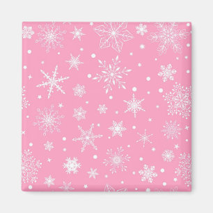 Snowflake pattern magnet