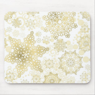 Snowflake pattern mouse mat