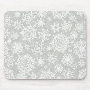 Snowflake pattern mouse mat
