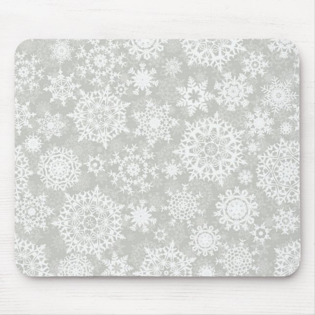 Snowflake pattern	 mouse mat (Front)