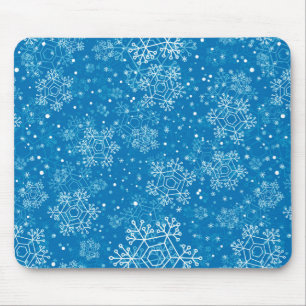 Snowflake pattern mouse mat