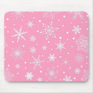 Snowflake pattern mouse mat