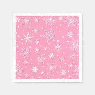 Snowflake pattern napkin